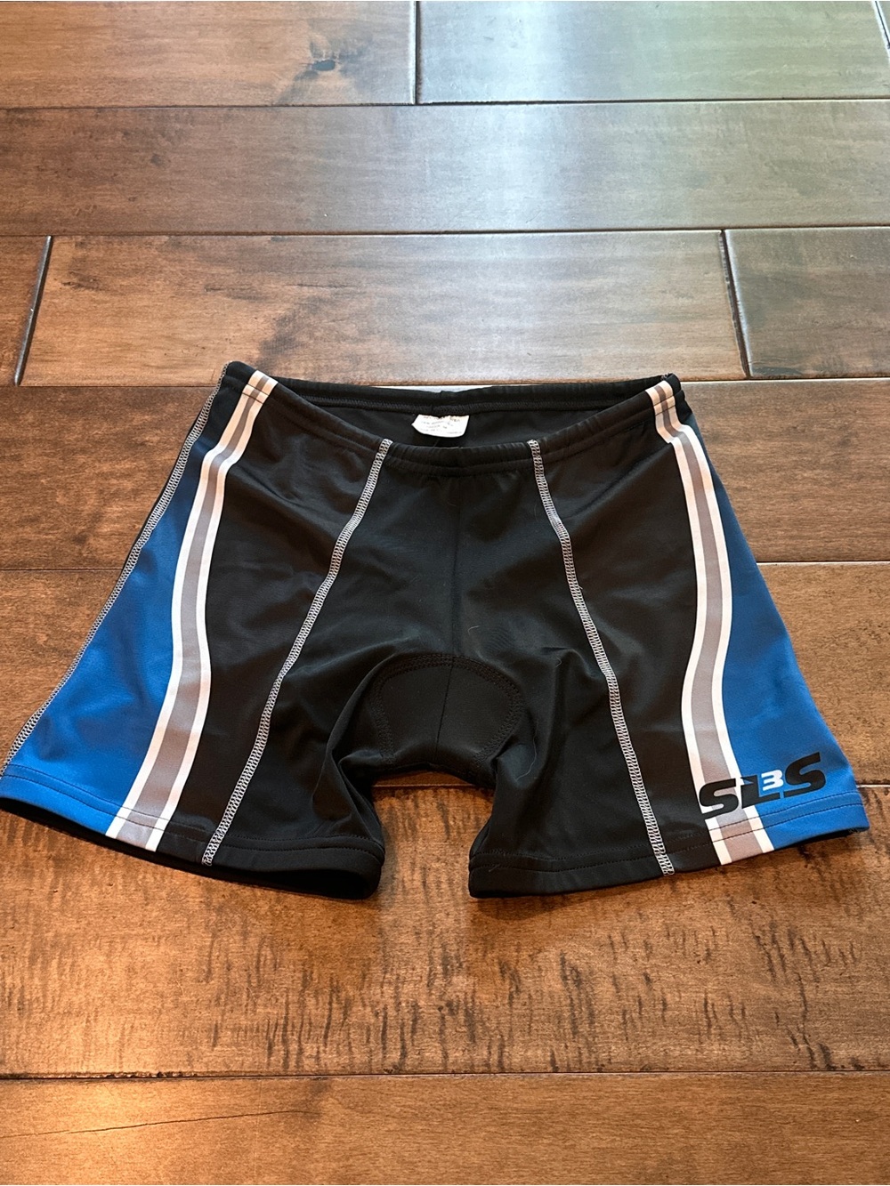 Women’s Black & Blue triathlon shorts - Thin Pad & Athletic Fit